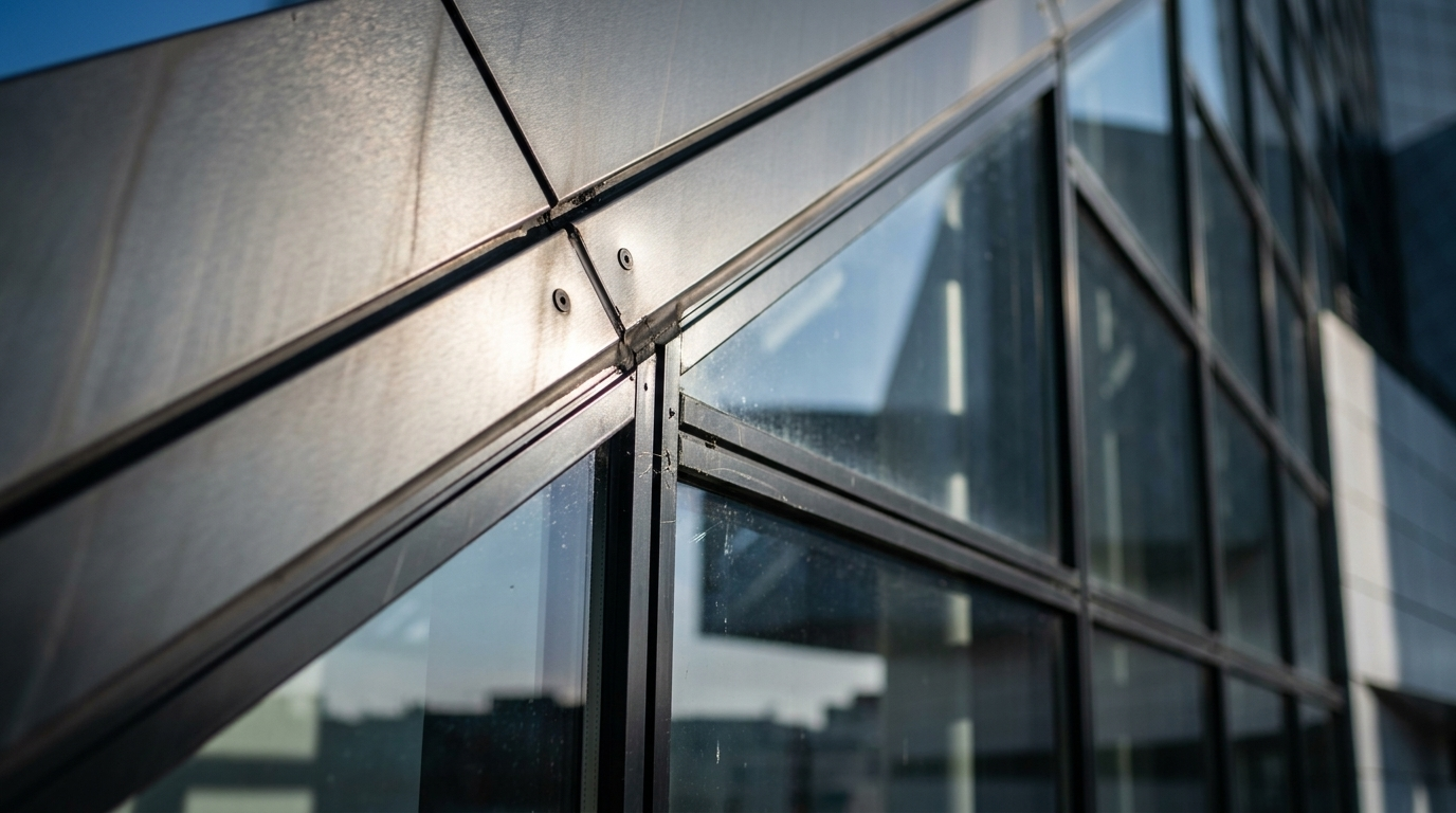 Façade architecturale — métal et verre